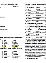 English 7 - Revision for first midterm test